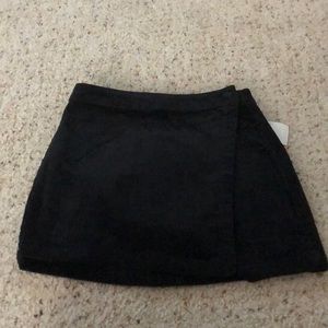 Black wrap skirt